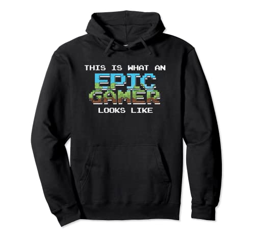 Epic Gamer - Juego de videojuegos retro divertido Sudadera con Capucha