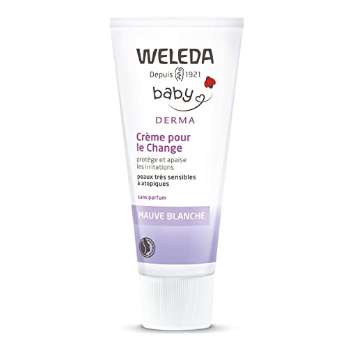 WELEDA - Crème pour le Change à la Mauve Blanche Weleda Baby Derma - Peaux Très Sensibles à Atopiques - Tube 50 ml