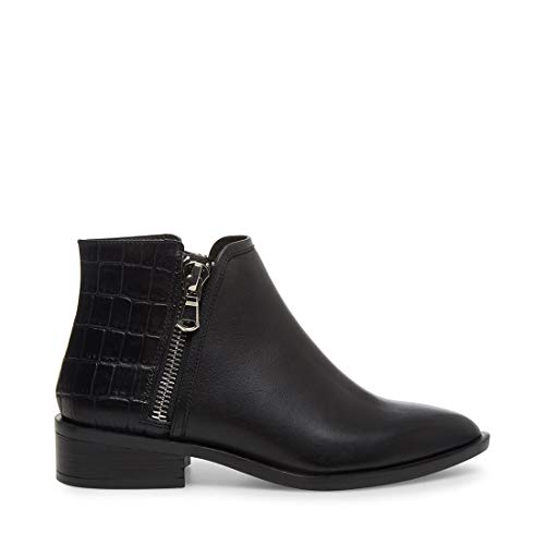 STEVEN by Steve Madden Women's Hickory Ankle Boot, Black Multi, 10 M US
