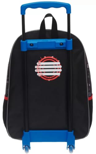 Kit Mochila Escolar Infantil Menino Sonic de Rodinhas Silicone Lancheira Térmica Pacific