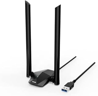 Tenda AX1800 Wi-Fi 6 Dongle  USB 3.0 Wi-Fi Adapter with High-Gain 5dBi Antennas  Dual Band MU-MIMO 1800Mbps for PC/Desktop/Laptop  Supports Windows 11 & 10 ONLY (U18a)
