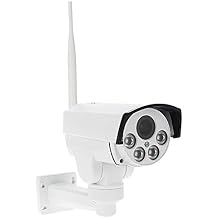 HD 1080P PTZ Outdoor Security Wireless WiFi IP Camera 5X Zoom 2.7-13.5mm Varifocal Lens IR Cut Built-in Micro SD Card Slot Remote Viewing Motion Detection Pan Tilt Zoom Video CCTV Camera