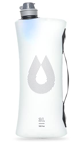 HydraPak Seeker+ - Collapsible Water Filtration & Storage (3L) - BPA & PVC Free, Hydration Reservoir Bag, Leak Proof, Lightweight