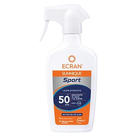 Ecran Sunnique Sport - Leche Protectora Solar SFP 50 en Spray Cover