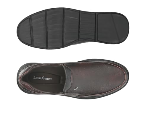 Image of LOUIS STITCH Genuine Leather Shoes for Men | Lightweight Eva Sole Men's Shoes | Comfortable Slip on Shoes | LSLXPDMC