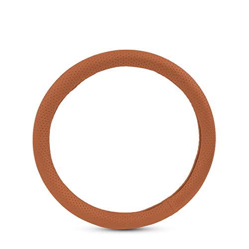 Image of CARMATE Car Steering Cover Super Grip 118 Compatible with Beat - Medium Tan