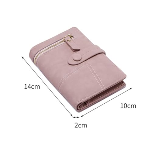 Womens wallet Women’s Multifunctional Short Wallet - Mini PU Leather Clutch with Zipper and Hasp for Coins and Cards(White)2