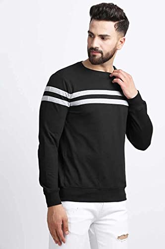Image of RodZen Men's Fleece High Neck Solid Sweatshirts