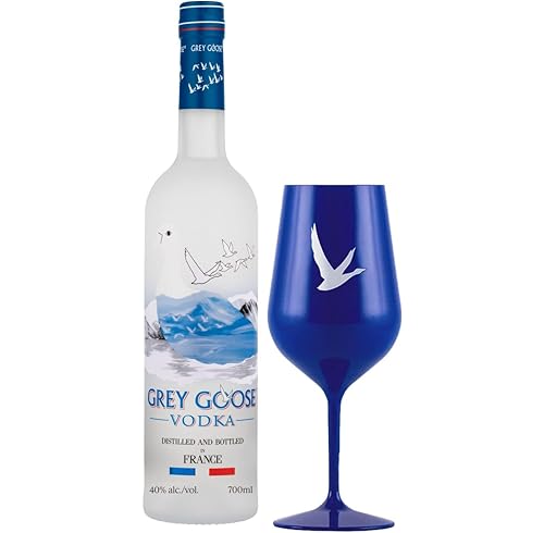 GREY GOOSE Premium French Vodka Gift Set With Acrylic Cup 40% ABV 70cl / 700ml Delivered in Recyclable Packaging Made in France using natural ingredients