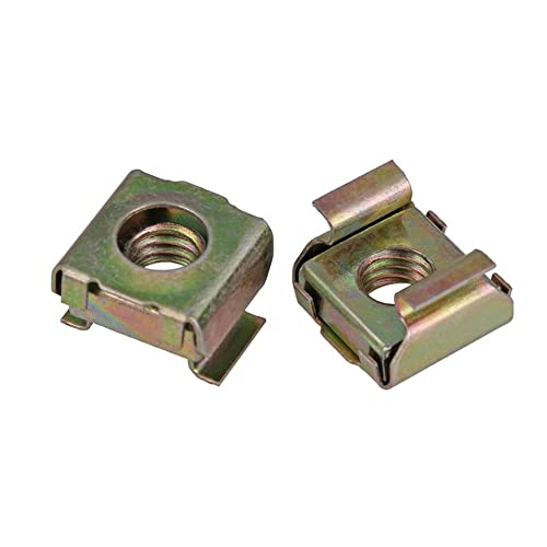 Dadi in gabbia, dado flottante, Dadi a gabbia M5 M6 in acciaio al carbonio zincato quadrati flottanti for montaggio su rack for server, armadietto for PC, montaggio su rack, prigionieri(M5)