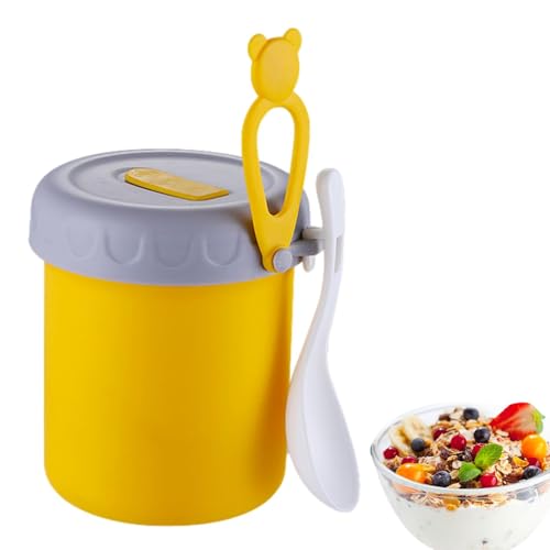 Contenedores para comida caliente, recipientes para alimentos calientes - Vaso para aperitivos | Tapa compacta sellada, acero inoxidable de 15,87 oz, apto para vacío y lavavajillas, recipiente para