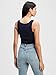 GAP Womens Ribbed Tank Top Cami, Navy Uniform, Medium US
