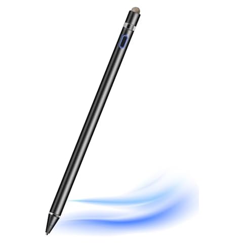 Stylus Pen, Stylus Pen for Touch Screen 1.5mm Fine Point Rechargeable Universal Stylus Pencil Compatible with Android/iOS/iPad/iPhone/Smartphone and Other Tablets （Black） Cover