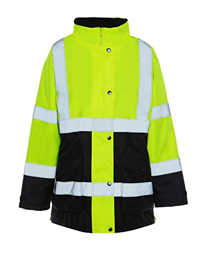 Utility Pro UHV664 Womens High-Vis Safety Parka with Teflon Fabric Protector , Lime, Medium