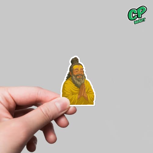 Image of Anime Stickers - Vinyl Waterproof Laptop Decals | Anime Characters Aesthetic Sticker Set for Water Bottle, Skateboard, Notebook (Hindu God)
