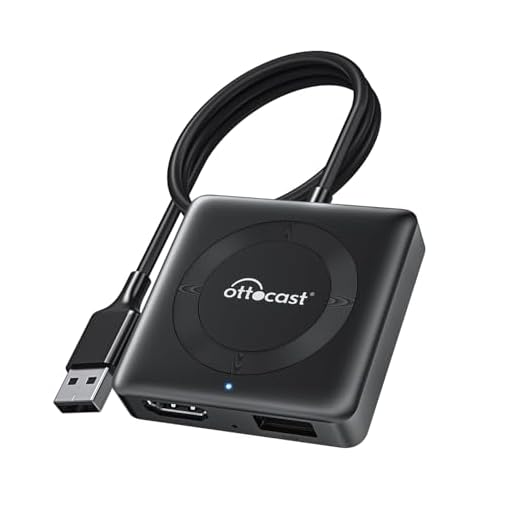 Ottocast Car TV Mate Pro – Conversor Fire TV Stick 2024 com CarPlay sem fio, adaptador HDMI HD para carro, vídeo e jogo/com fio, Android Auto para carro, funciona para carros CarPlay com fio e a