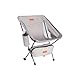EXPLOREEAZE Ultralight Portable Camping Chair with 2-Sided Pockets and Carry Bag - Backpack Camp Chair for Travel - Lightweight Camping Chair for Outdoor, Hiking, Picnic, Fishing (Gray)