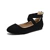 DREAM PAIRS Women’s Comfortable Fashion Elastic Ankle Straps Flats Shoes