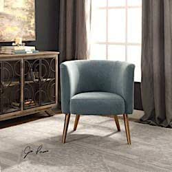 Uttermost Haider Gray Accent Chair 23480
