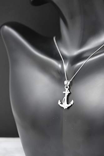 10k Anchor Nautical Rope Sailor Navy Charm Pendant Necklace4