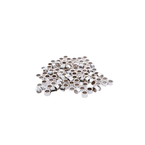 Cuentas de plata ley 925 Craft Wire de 1 x 1,2 mm para crear pulseras 6
