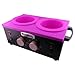 Waxness WN-5002 Elite-Series Double Professional Wax Heater Black, 2 x 1 lb Capacity, Electronic Temperature Control, 300W, Dual Pot Wax Warmer for Professional Use