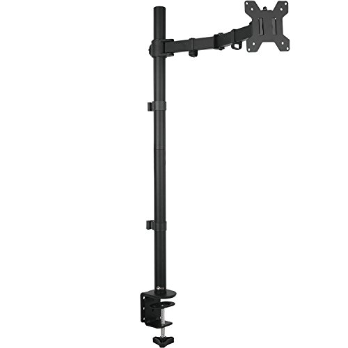 WALI Extra Tall Single LCD Monitor Fully Adjustable Desk Mount Fits 1 Screen