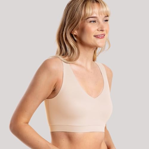 Image of Floatley Cozy Bra Comfort Wirefree Full Coverage Seamless Bra with Embedded Pad for Women