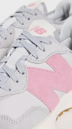 Image of New Balance Women's 327 Sneaker, Raincloud /Pink Taffy, 5