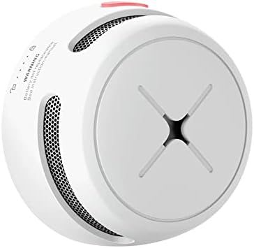 AEGISLINK Mini Rauchmelder, 10-Jahres-Batterie, S500, 1 Stück | Photoelektrischer Sensor; Test-/Stummschalttaste; Warnung bei niedrigem Batteriestand