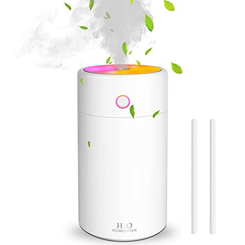 加湿器 卓上 超音波式 コードレス 除菌 大容量 350mL 空気清浄 持ち運び便利 空焚き防止 乾燥/花粉症対策 プレゼント 寝室/オフィス/車載/リビング/会社/家庭適用 ホワイトjsq-025