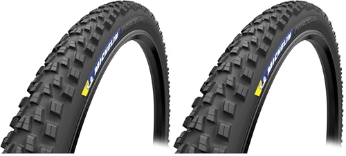 Image of MICHELIN Force AM2 Competition Line MTB Bicycle Tyre, Black, 29 x 2.40 Inches (Pack of 2)