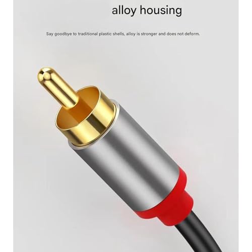 Solución al audio distorsionado con este cable Tipo C a 2RCA de alta conductividad 4