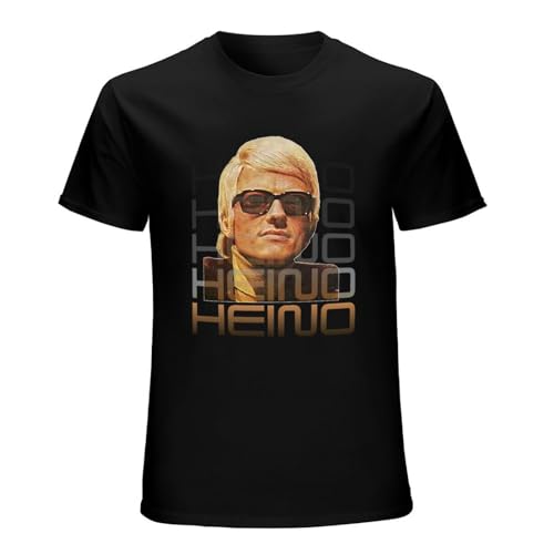 Retro Heino Tribute Art Volksmusik Icon Gift Unisex Tee Shirt Men's Black T-Shirt M