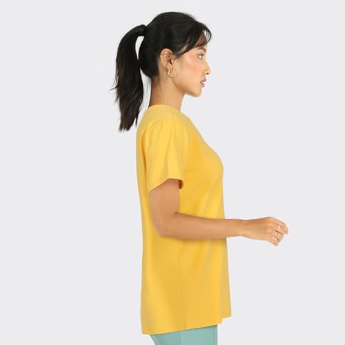 Image of BlissClub Women The Last Tee - Boyfriend tee | Women's t-Shirt | Sleeves | Hip Covering | Cotton Tee