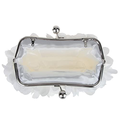 Fawziya Floral Cutch Purses For Women Evening Bags And Clutches-White #TOP5