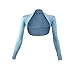 Produktbild Glamexx24 Damen Bolero Schulterjäckchen Lange Aermel Bolero, Himmel Blau, M