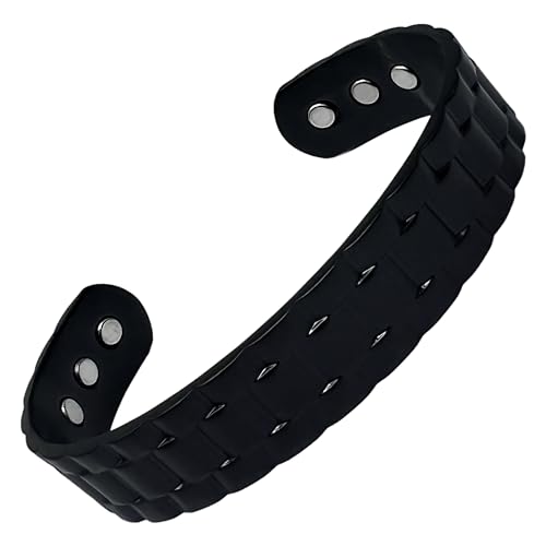 Bracelet magnétique en cuivre pur style mailles Rolex élégant et raffiné pour homme et femme