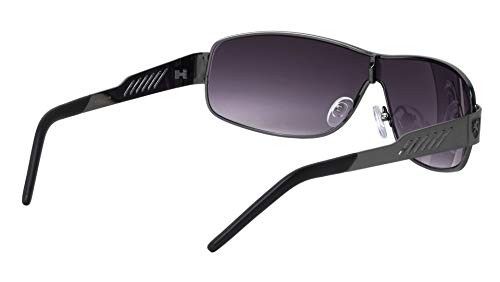Khan Tune - One Piece Shield Metal Cut Sunglasses3