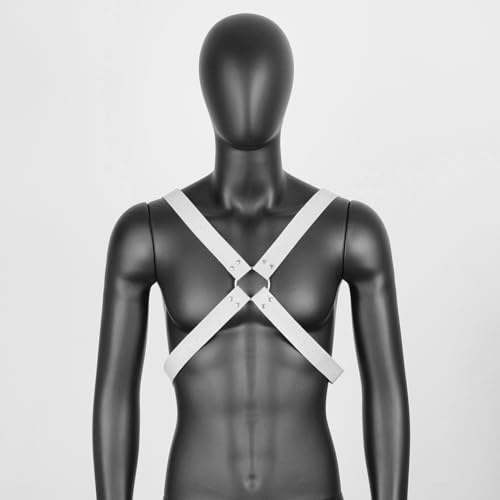 Men's Leather Body Harness Chest Belt Adjustable Punk Gothic Carnival Halloween Christmas Dance Costume Accessories4