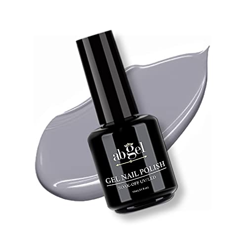 ab gel Gel Nagellack, 15ml Grau Farbe Soak Off Gel Professionelle UV LED Nagel Gellack Art Maniküre Starter Salon DIY zu… – Bild 3