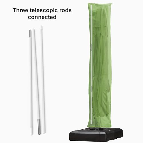 Image of PURPLE LEAF Outdoor Cantilever Umbrella Cover Easy Setup L Size Apple Green