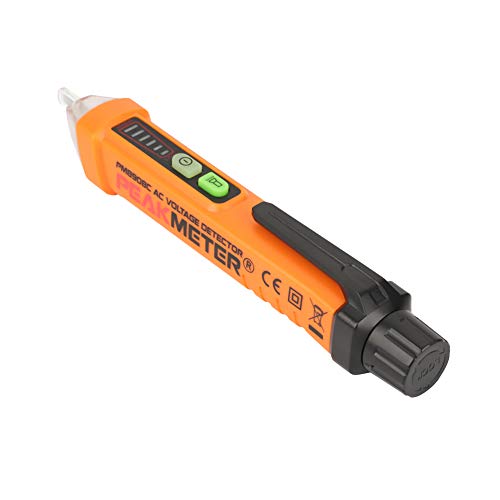 PM8908C NCV Non-Contact Detector Voltage Tester Pen, Multi-sensor Safe Voltage Measuring Tool with LED Indicator AC12-1000V.