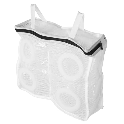 OHPHCALL 洗濯機対応スニーカーメッシュ洗濯袋 大容量靴洗いバッグ 靴表面保護設計 携帯収納可能 多機能旅行用シューズケアバッグ