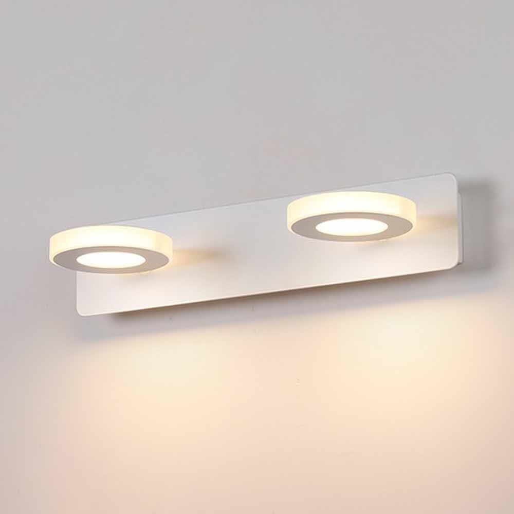 BKSXSOP Modern LED Bathroom Vanity Light Fixture, 360° Rotatable Acrylic & Metal Wall Sconce, Versatile Lighting for Bedroom, Living Room, Study, Dining Hallway, Stairs, Porch.