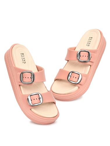 Image of SUPER SOFT Comfortable with Adjustable Strap Flip-Flops Women's & Girl's Cushioned |Waterproof Anti Skid & Lightweight OUT Door & IN Door Slipper BBINDIGO2