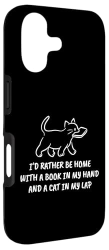 Cozy Cat & Book Lover - Introvert Homebody For Readers Case for iPhone 17