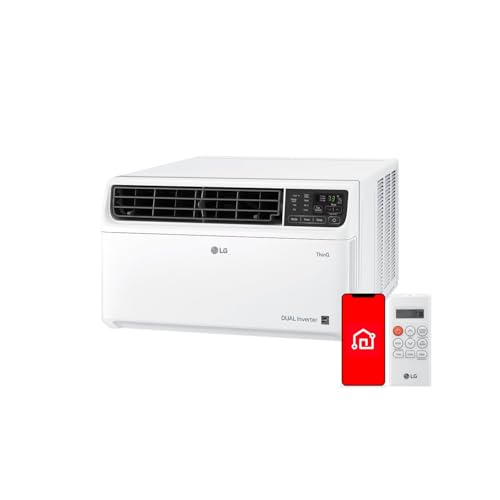 LG 12,000 BTU Window AC, Dual Inverter, WiFi & Remote, Voice Control,White