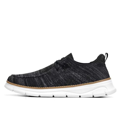 Image of Mens Slip-on Loafers Comfortable Boat Shoes Casual Walking Sneakers Mesh Business Oxfords Work Lightweight Soft Sole