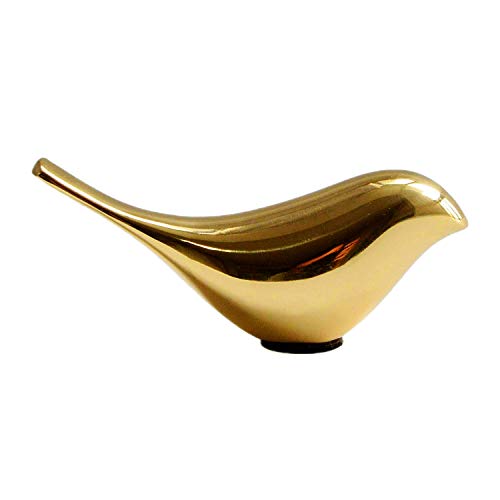 Figura Decorativa de Pájaro de Cobre en Metal